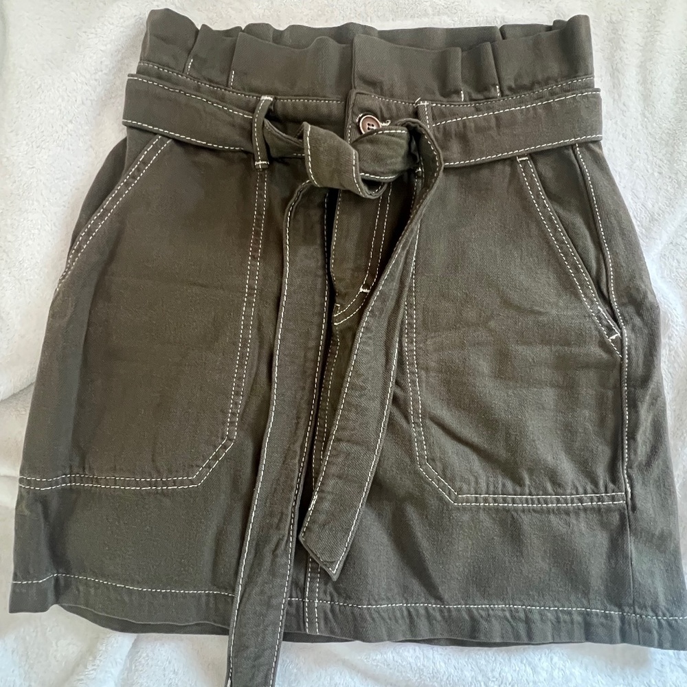 Free people Olive green skirt